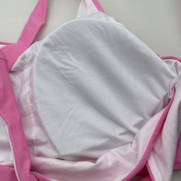 Women's Swim Bra Modest High Neck Bikini Top Quick Dry UPF 50+Bathing Suit Sz-42 - Picture 9 of 15